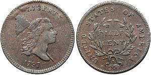 1/2 Cent USA (1776 - ) Copper 