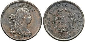 1/2 Cent USA (1776 - ) Copper 