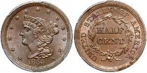 1/2 Cent USA (1776 - ) Copper 