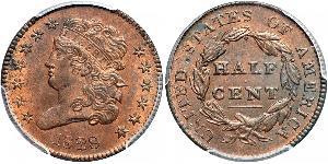 1/2 Cent USA (1776 - ) Copper 