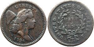 1/2 Cent USA (1776 - ) Copper 