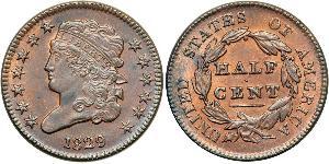 1/2 Cent USA (1776 - ) Copper 