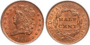 1/2 Cent USA (1776 - ) Copper 