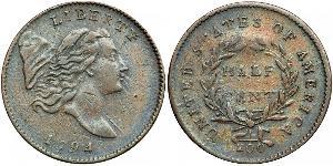 1/2 Cent USA (1776 - ) Copper 