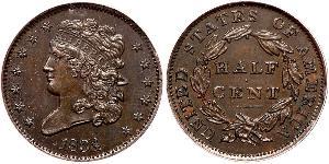 1/2 Cent USA (1776 - ) Copper 