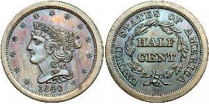 1/2 Cent USA (1776 - ) Copper 