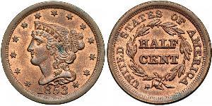 1/2 Cent USA (1776 - ) Copper 