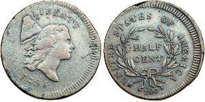 1/2 Cent USA (1776 - ) Copper 