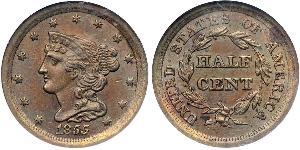 1/2 Cent USA (1776 - ) Copper 