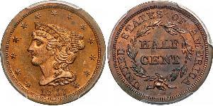 1/2 Cent USA (1776 - ) Copper 