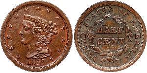 1/2 Cent USA (1776 - ) Copper 