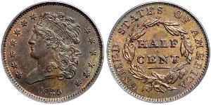 1/2 Cent USA (1776 - ) Copper 