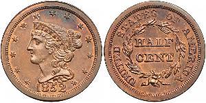 1/2 Cent USA (1776 - ) Copper 