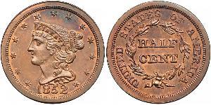 1/2 Cent USA (1776 - ) Copper 