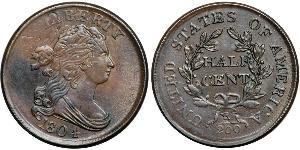 1/2 Cent USA (1776 - ) Copper 