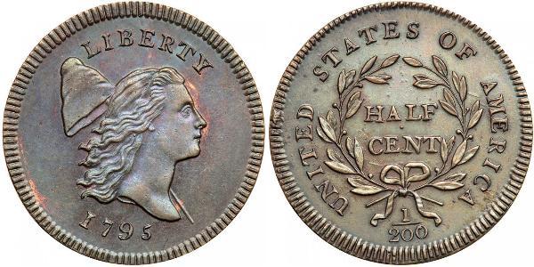 1/2 Cent USA (1776 - ) Copper 