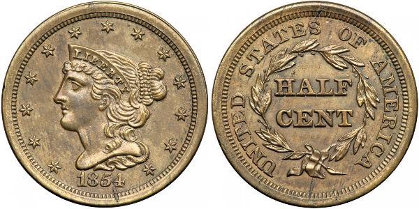 1/2 Cent USA (1776 - ) Copper 