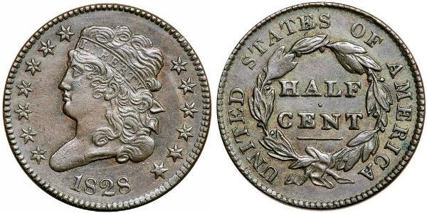 1/2 Cent USA (1776 - ) Copper 