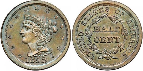 1/2 Cent USA (1776 - ) Copper 