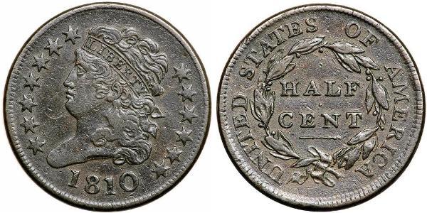 1/2 Cent USA (1776 - ) Copper 