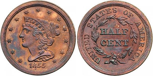 1/2 Cent USA (1776 - ) Copper 