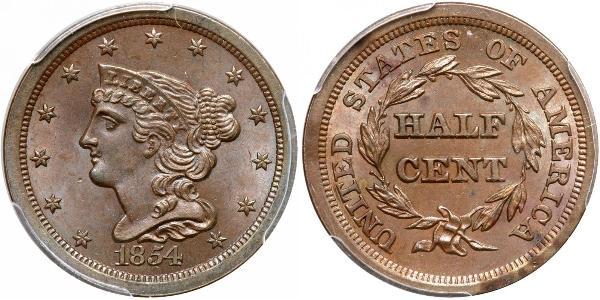 1/2 Cent USA (1776 - ) Copper 