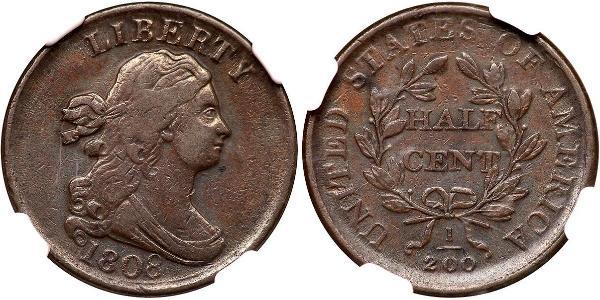 1/2 Cent USA (1776 - ) Copper 