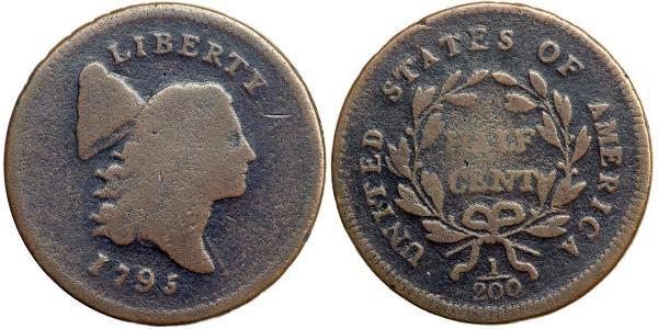 1/2 Cent USA (1776 - ) Copper 