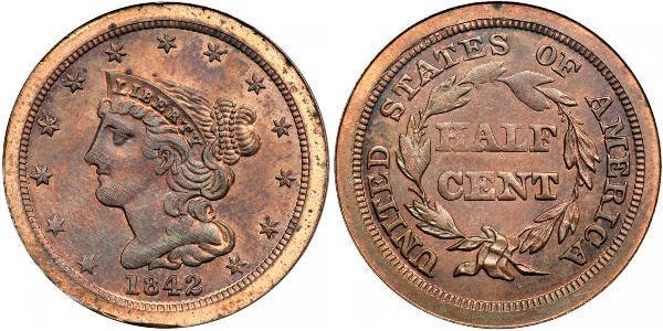 1/2 Cent USA (1776 - ) Copper 