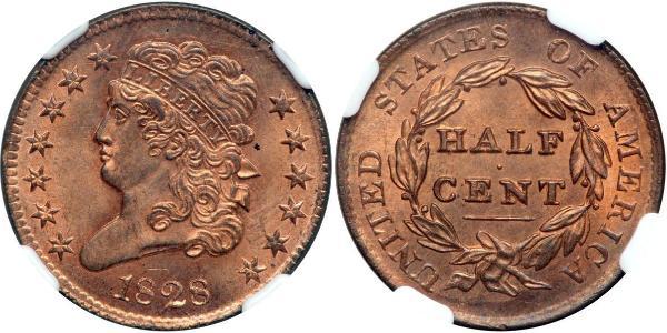 1/2 Cent USA (1776 - ) Copper 