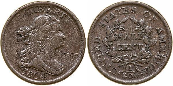 1/2 Cent USA (1776 - ) Copper 