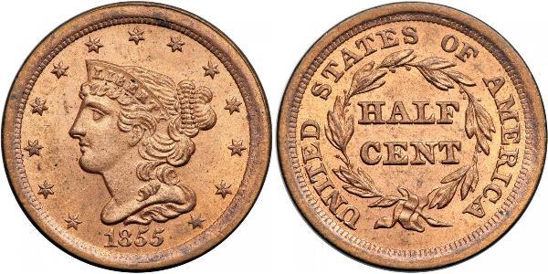 1/2 Cent USA (1776 - ) Copper 