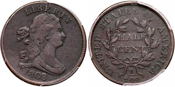 1/2 Cent USA (1776 - ) Copper 