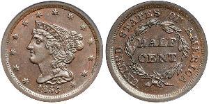 1/2 Cent États-Unis d