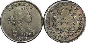 1/2 Cent États-Unis d
