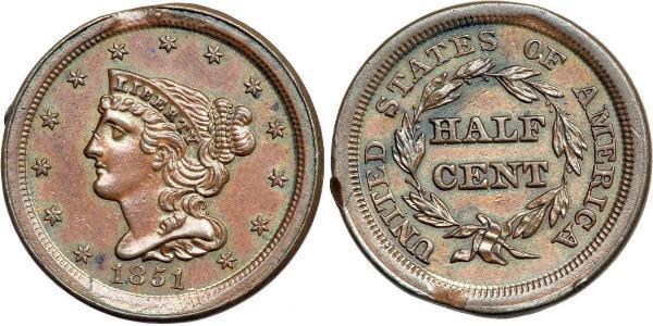 1/2 Cent États-Unis d