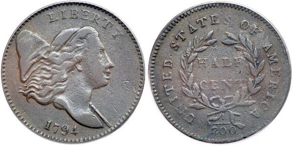 1/2 Cent États-Unis d