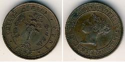 1/2 Cent Sri Lanka Kupfer Victoria (1819 - 1901)