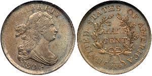 1/2 Cent Vereinigten Staaten von Amerika (1776 - ) Kupfer 
