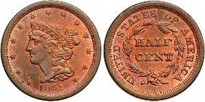 1/2 Cent Vereinigten Staaten von Amerika (1776 - ) Kupfer 