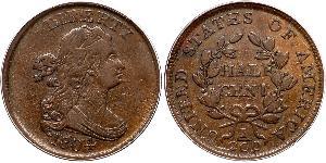 1/2 Cent Vereinigten Staaten von Amerika (1776 - ) Kupfer 