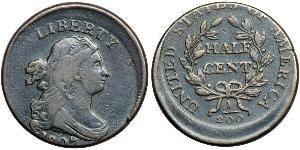 1/2 Cent Vereinigten Staaten von Amerika (1776 - ) Kupfer 