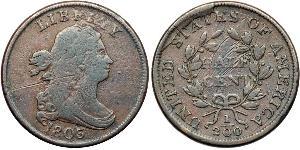 1/2 Cent Vereinigten Staaten von Amerika (1776 - ) Kupfer 