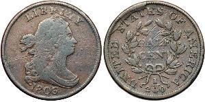 1/2 Cent Vereinigten Staaten von Amerika (1776 - ) Kupfer 