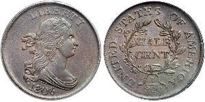 1/2 Cent Vereinigten Staaten von Amerika (1776 - ) Kupfer 