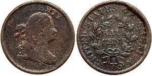1/2 Cent Vereinigten Staaten von Amerika (1776 - ) Kupfer 