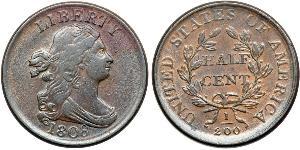 1/2 Cent Vereinigten Staaten von Amerika (1776 - ) Kupfer 