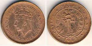 1/2 Cent Sri Lanka Rame Giorgio VI (1895-1952)