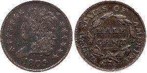 1/2 Cent Stati Uniti d