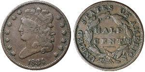1/2 Cent Stati Uniti d